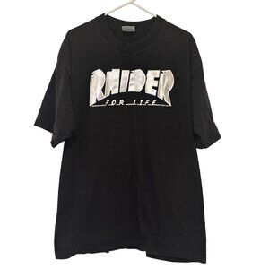 Rhider For Life Black T-Shirt 2XL‎ Pro 5 Athletic 100% Cotton
